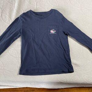 Vineyard Vines Blue Long Sleeve Tee Casual Crew Neck